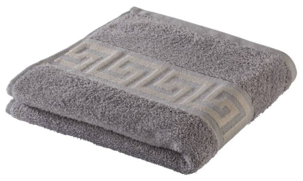 POCOline Handtuch Mäander silber Baumwolle B/L: ca. 50x100 cm POCOline Handtuch Mäander silber Baumwolle B/L: ca. 50x100 cm
