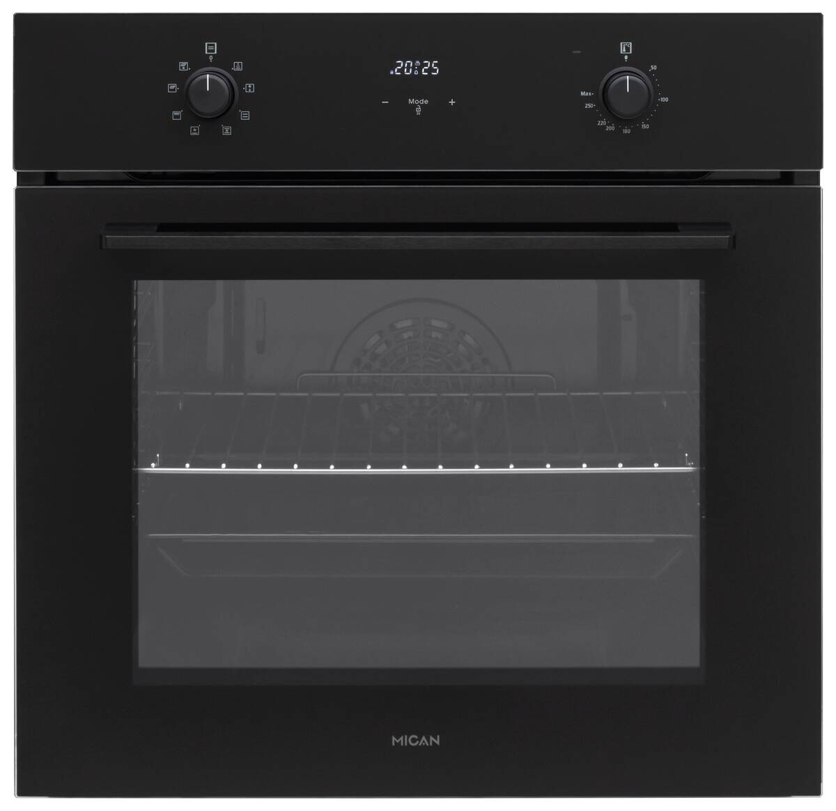 Mican Einbaubackofen BOAHSD65 schwarz Metall B/H/T: ca. 59,5x59,5x57 cm