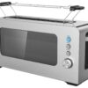 POCOline Toaster silber Edelstahl Kunststoff B/H/L: ca. 14,5x19,2x38,5 cm