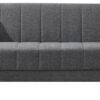 Schlafsofa Rovigo anthrazit Microfaser B/H/T: ca. 214x84x83 cm
