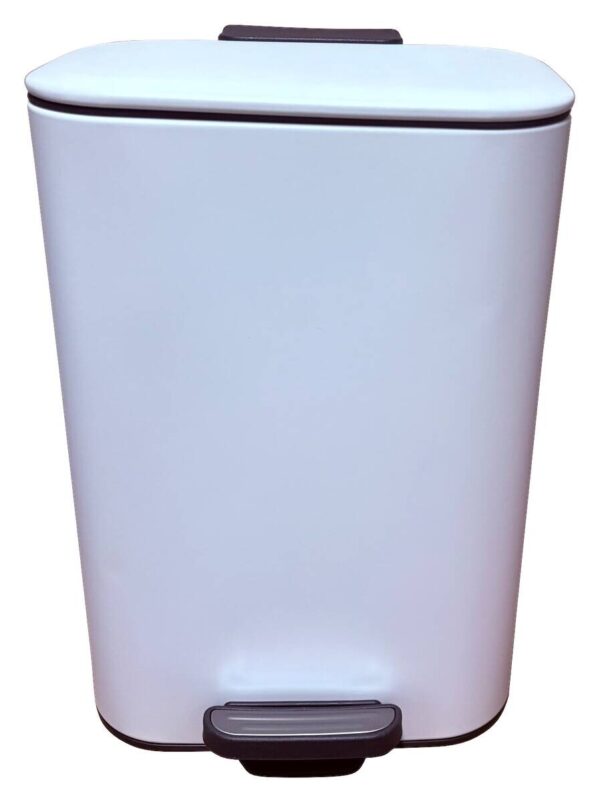 POCOline Treteimer weiß Stahl B/H/L: ca. 28,6x37,6x36,3 cm