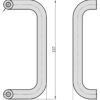 4026434141955-2 Basi Stossgriff – SG 7000 – U – Form gekröpft – Edelstahl