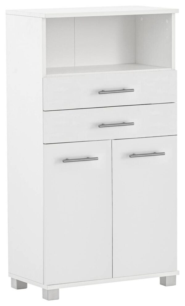 Highboard Emmi weiß matt B/H/T: ca. 59,8x110,5x32,6 cm