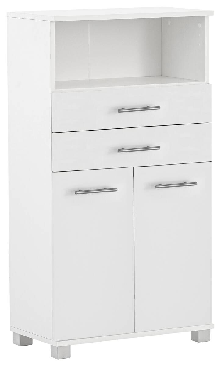 Highboard Emmi weiß matt B/H/T: ca. 59,8x110,5x32,6 cm