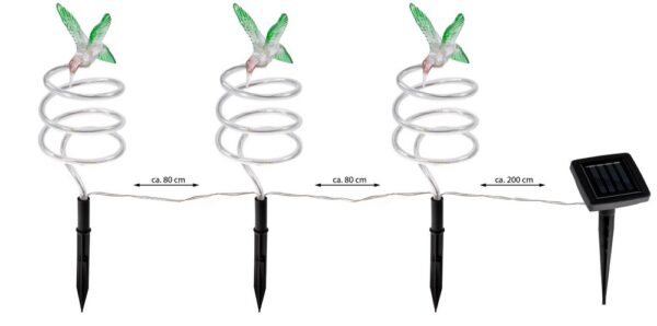 4028998042969-3 I-GLOW LED – Solar – Gartenstecker "Spirale" – 3er – Set