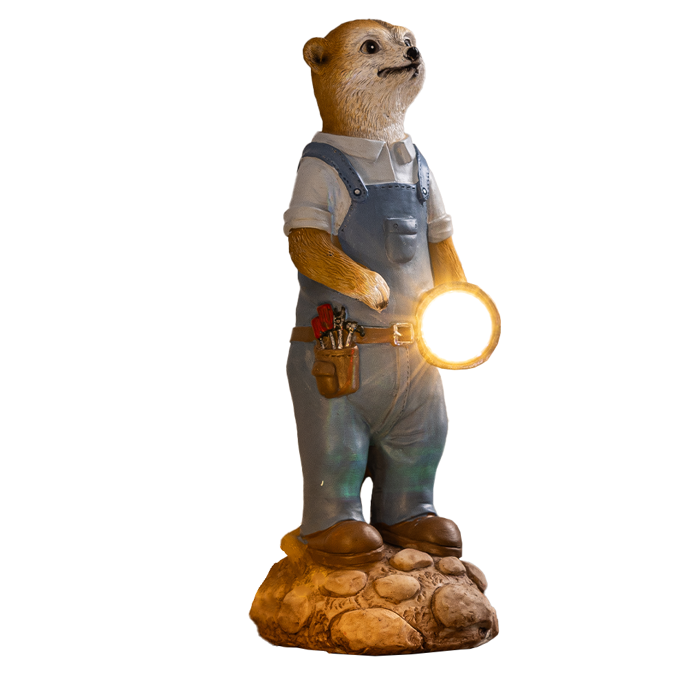 I-GLOW LED – Solar – Erdmännchen, Handwerker