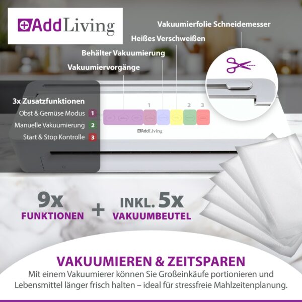 4030152953493-4 Olympia Vakuumierer AddLiving V300