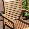 deVries Stapelsessel teak Teakholz B/H/L: ca. 52x92x63 cm