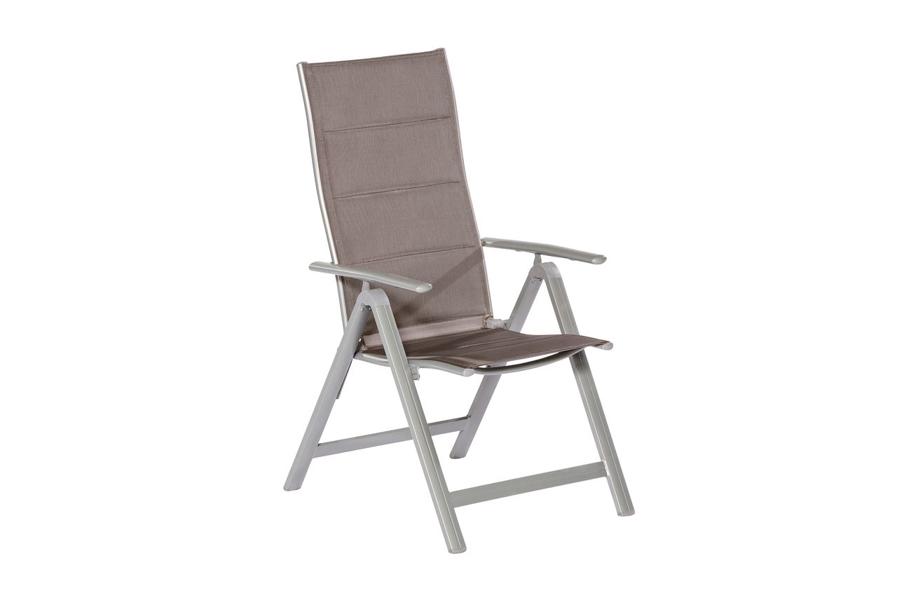 Merxx Taviano Klappsessel 2er Set silber/diamantbraun