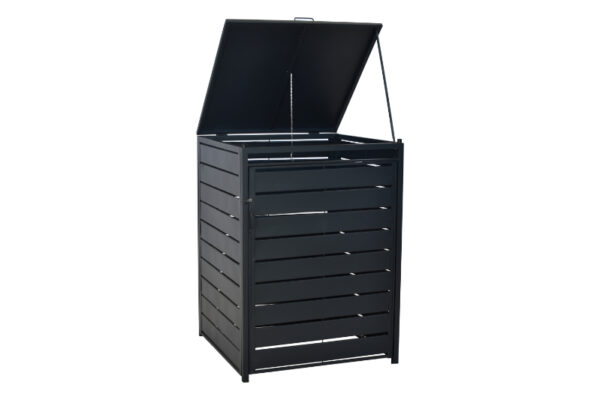 Merxx Mülltonnenabdeckung Basis klein Aluminium mit Stahl