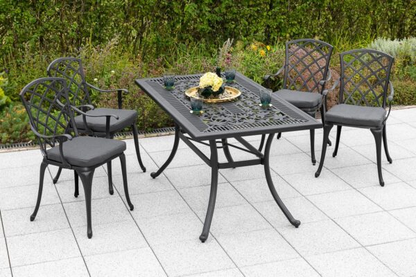 Merxx Rhodos Set 9tlg. Tisch 140x80 cm