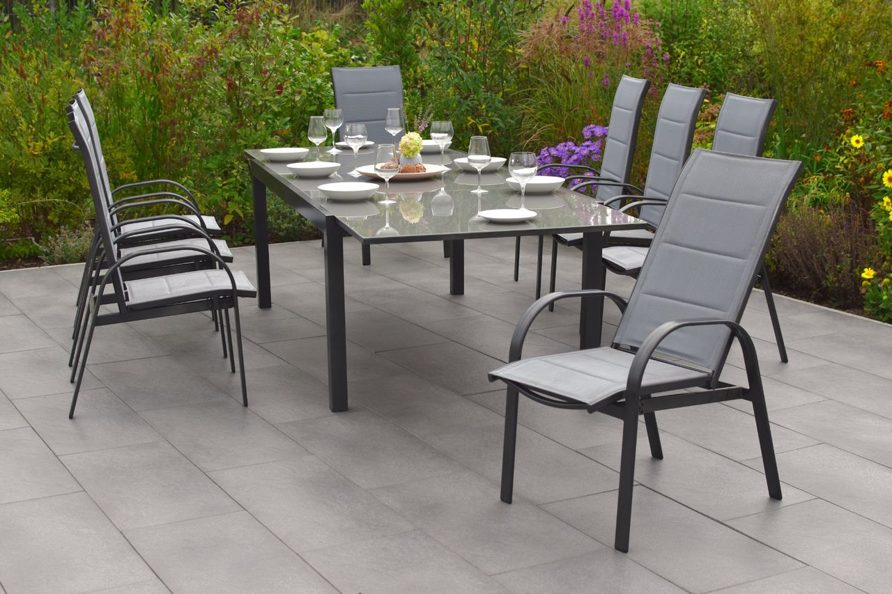 Merxx 9tlg. Marini Set Semi – Ausziehtisch