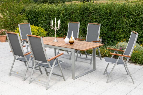 Merxx Siena Set 7tlg. Ausziehtisch