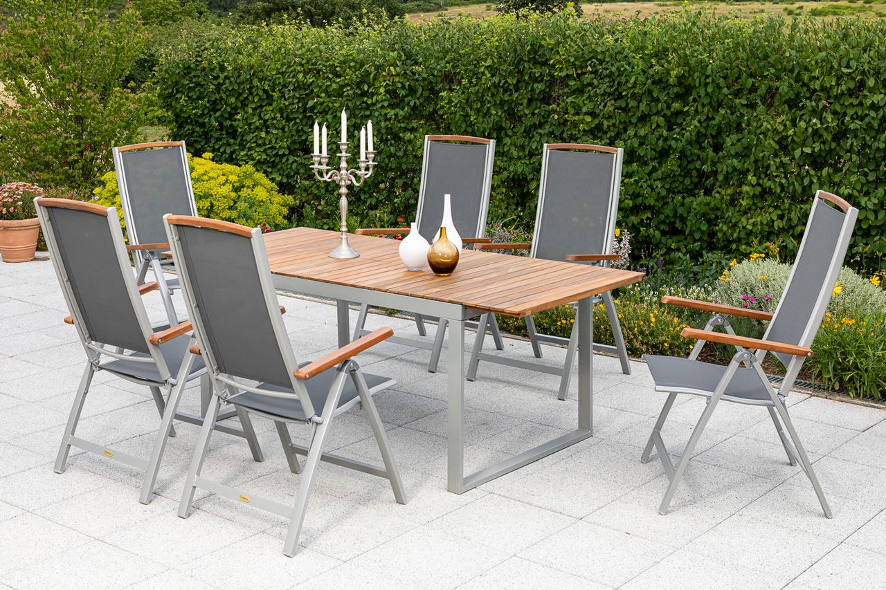 Merxx Siena Set 7tlg. Ausziehtisch