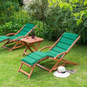 Merxx Copa Cabana Set 5tlg. 2 Schwungliegen, Wendekissen, 1 Hocker