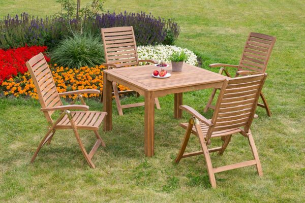 Merxx Parabaiba Set 5tlg. Tisch 110x110 cm