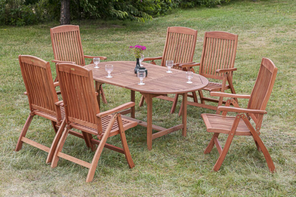 4033662997148-1 Merxx Gartenmöbelset Maracaibo Ausziehtisch oval