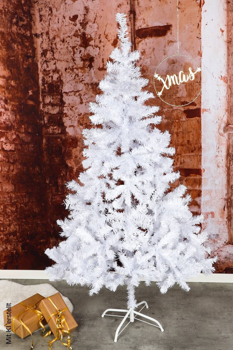 HI Weihnachtsbaum weiß Kunststoff H: ca. 180 cm