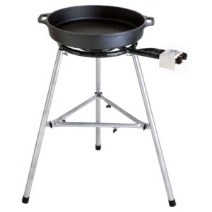 PaellaWorld International Paella Set 3: Pfanne 60 cm, 2 – Ring – Brenner, 11, 4 kw, inkl. Zubehör