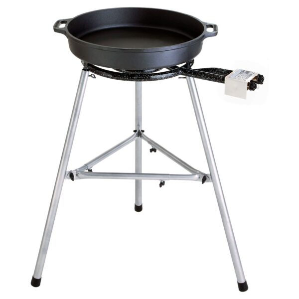 PaellaWorld International Paella Set 3: Pfanne 60 cm, 2 – Ring – Brenner, 11, 4 kw, inkl. Zubehör
