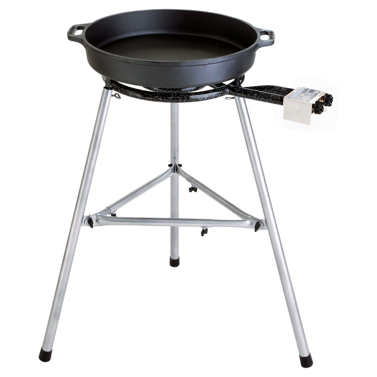 PaellaWorld International Paella Set 3: Pfanne 60 cm, 2 – Ring – Brenner, 11, 4 kw, inkl. Zubehör