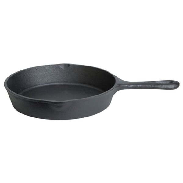 Allgrill Gusseisen – Pfanne mit Stiel, rund, schwarz, 20 cm, 1, 0 l