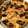 PaellaWorld International Paella World Paellapfanne emailliert 4 Griffe, Ø 90 cm, preiswert und robust