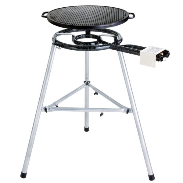 PaellaWorld International Paella World Paella – Grill – Set 2 inkl. Grillplatte aus Gusseisen