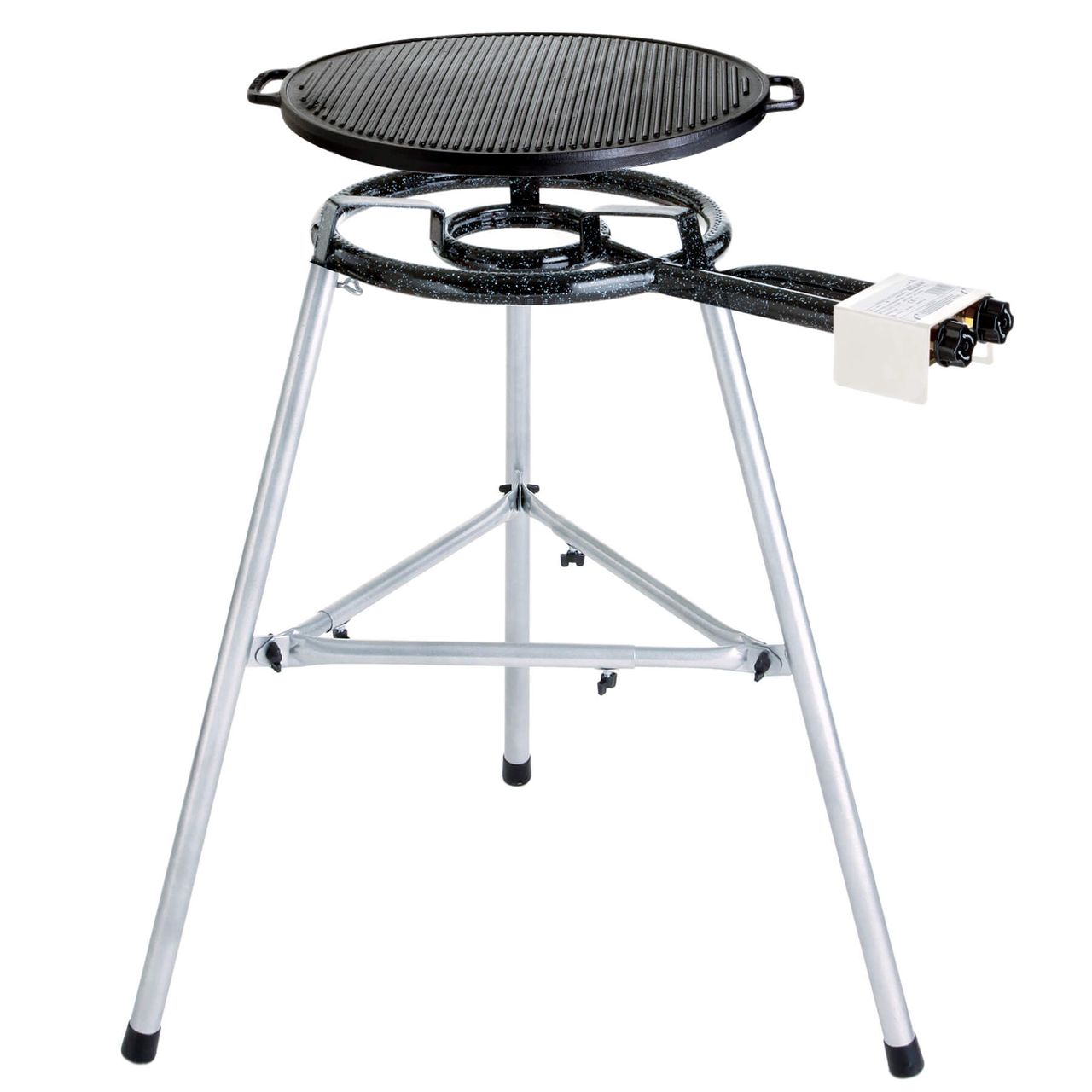 PaellaWorld International Paella World Paella – Grill – Set 2 inkl. Grillplatte aus Gusseisen