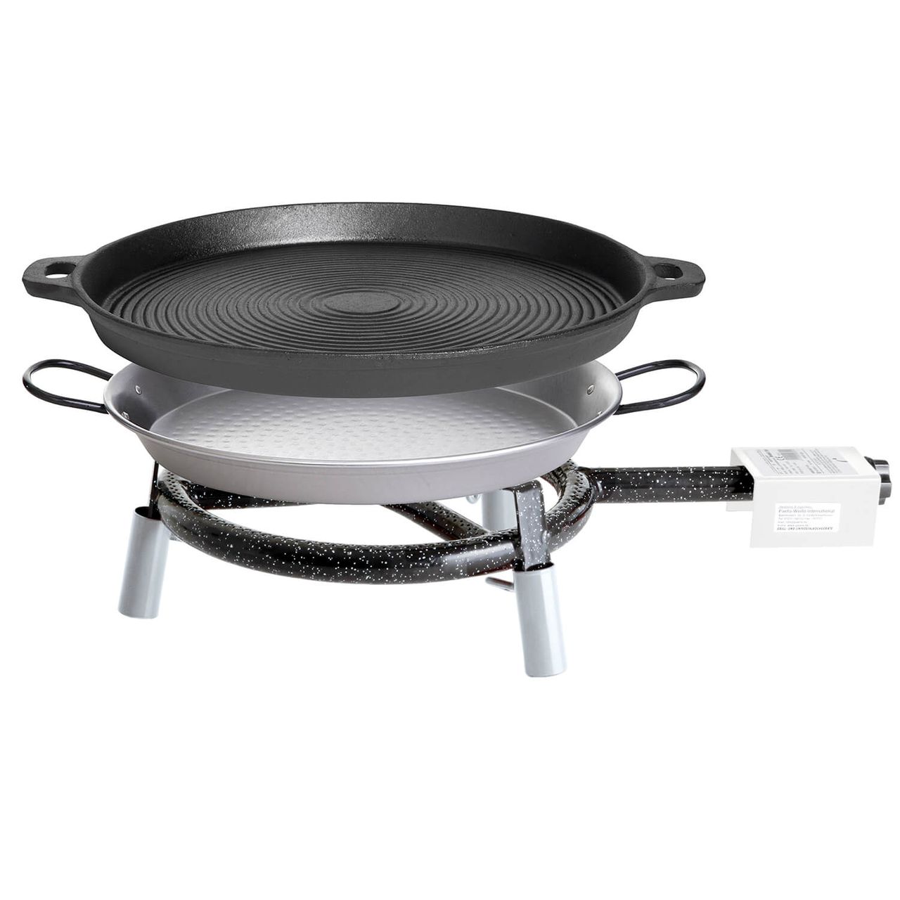 PaellaWorld International Paella World Trekking Line Set mit Gusseisenpfanne und Paella – Pfanne