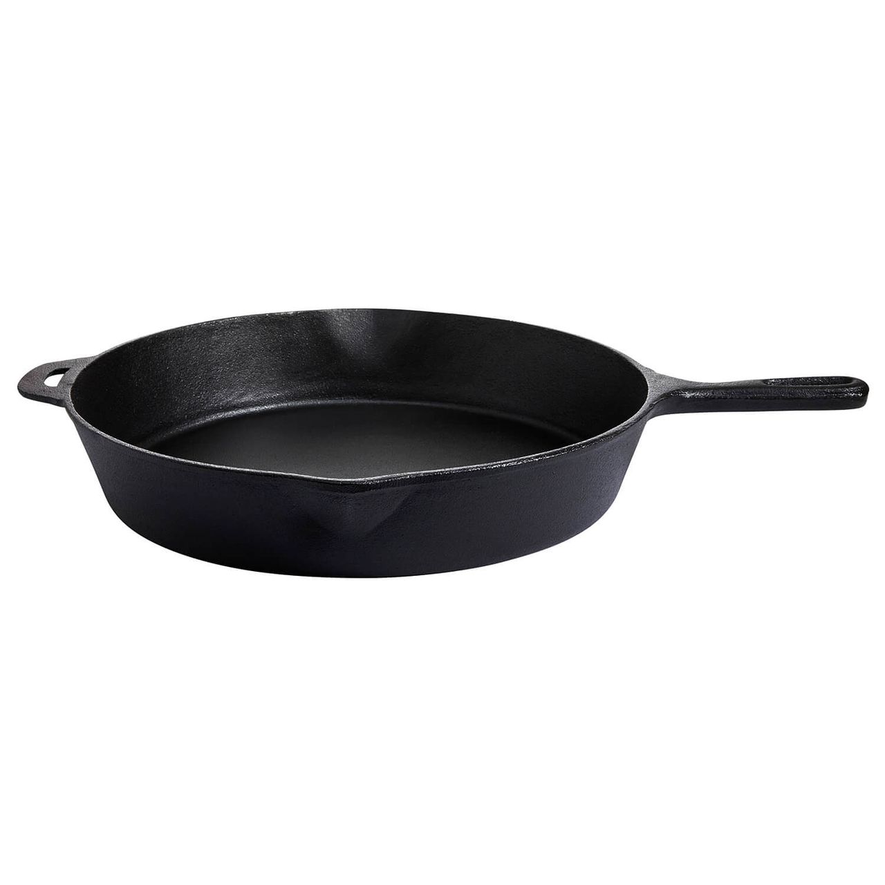 Allgrill Gusseisen – Pfanne mit kurzem Stiel, rund, schwarz, 30 cm Durchmesser