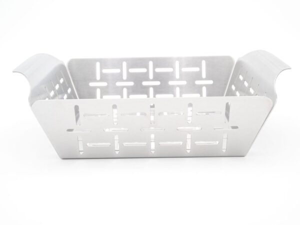 PaellaWorld International Paella World Allgrill® Edelstahl – Grillkorb 19x24x5, 5 cm inkl. Griffen