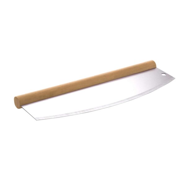PaellaWorld International Paella World Pizzaschneider – Wiegemesser Edelstahl 35x2, 5x12 cm