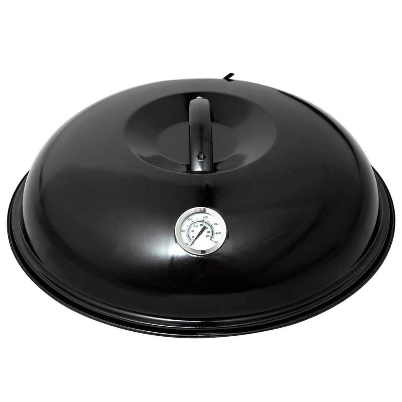 PaellaWorld International Paella World International Backhaube 42cm mit Thermometer, Schwarz, 1 – teilig