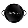 4041571222220-3 PaellaWorld International Paella World Original spanische Paella Pfanne Typ Valenciana 65cm emailliert