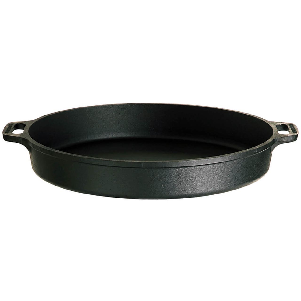 Gusseisenkuss Ø 40 cm Pfanne aus Gusseisen, gusseisenpfanne in Schwarz