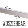 Allgrill Ausziehbares Allgrill Universal – Flammschutzblech Edelstahl 35 – 60 cm – Gasgrill Zubehör