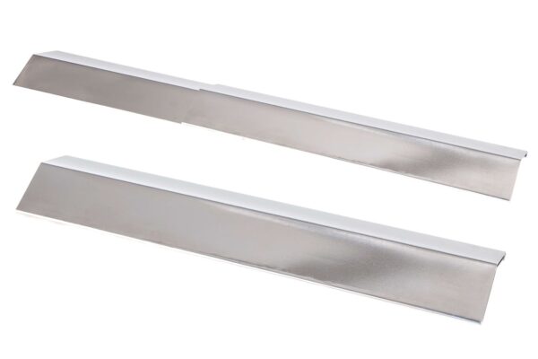 Allgrill Ausziehbares Allgrill Universal – Flammschutzblech Edelstahl 35 – 60 cm – Gasgrill Zubehör