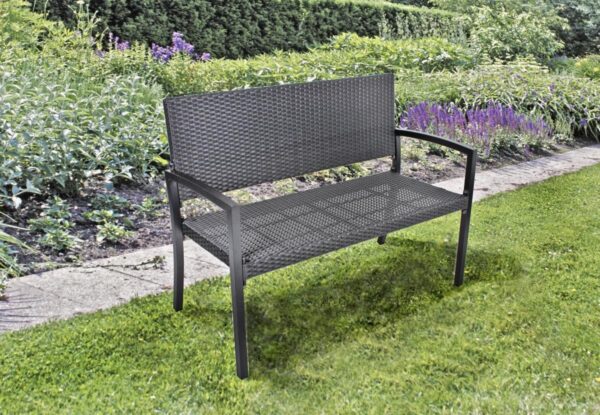 4041908080677-1 Garden Pleasure Harms Parkbank SANREMO, schwarz