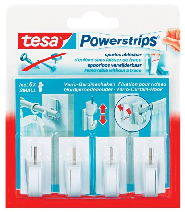 Powerstrips weiß Kunststoff B/H: ca. 2,8x4 cm Powerstrips weiß Kunststoff B/H: ca. 2,8x4 cm