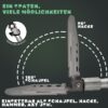 Berger & Schröter Klappspaten Outdoor Schaufel Multifunktionsspaten Klappbar Garten Wandern Camping