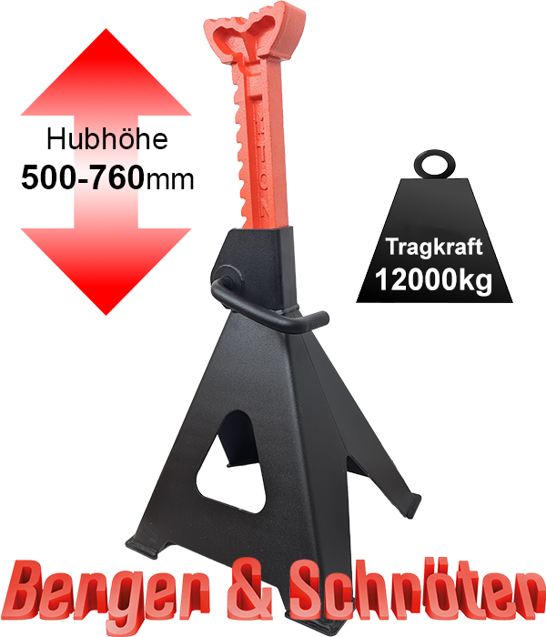 Berger & Schröter Unterstellbock 12 t, Paar