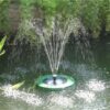 mauk Solar – Springbrunnen mit Fernbedienung rund grün V2