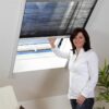 Hecht Insektenschutz Dachfenster Plissee 80x160cm weiß