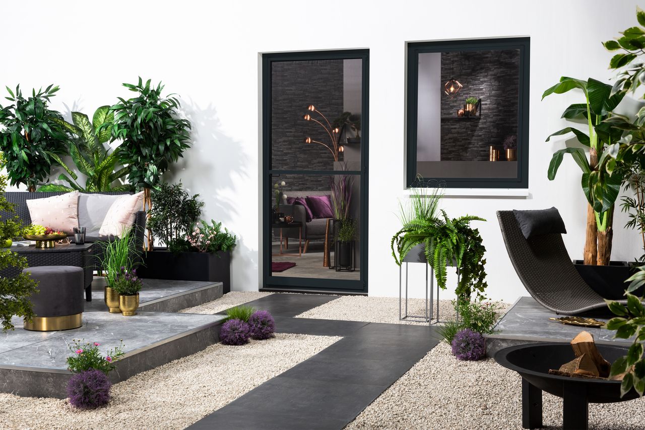 Hecht Fensterbausatz „MASTER SLIM“ 150×160 cm in Anthrazit
