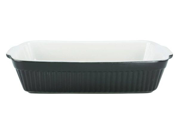 CreaTable Auflaufform Classic BLACK & WHITE schwarz Steinzeug B/H/L: ca. 20x5,5x34 cm CreaTable Auflaufform Classic BLACK & WHITE schwarz Steinzeug B/H/L: ca. 20x5,5x34 cm