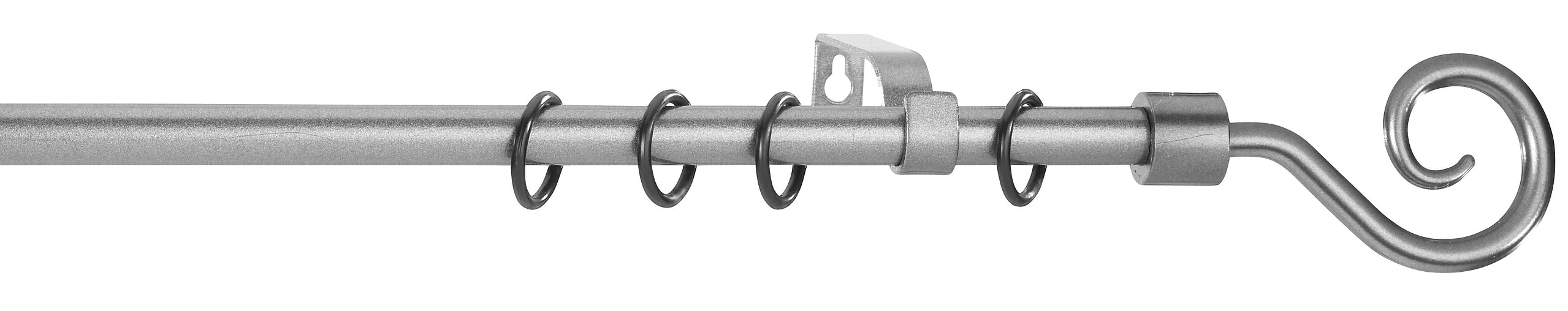 POCOline Stilgarnituren Kringel anthrazit Metall D: ca. 1,6 cm ausziehbar von ca. 130 bis 240 cm 1.0 Läufe