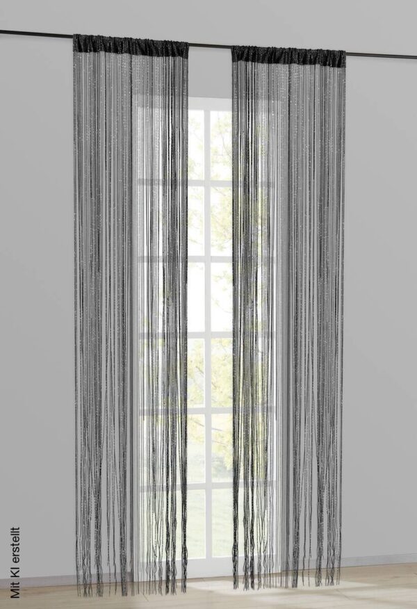 ACUS design collection Fadenvorhang Lurex silber B/L: ca. 90x245 cm