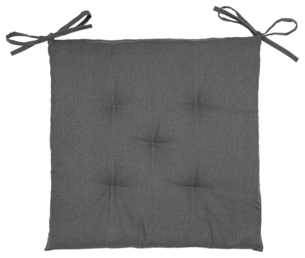 Auflage Fiona anthrazit Baumwolle B/H/L: ca. 40x4x40 cm