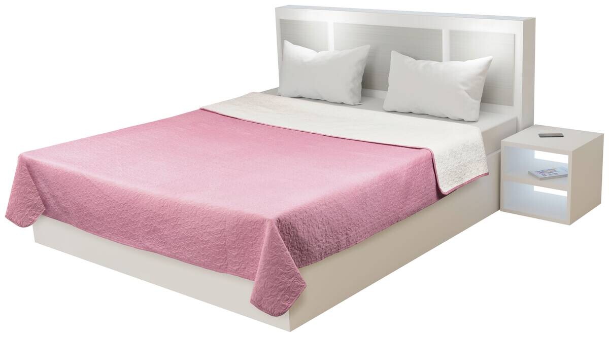 Tagesdecke offwhite Polyester B/L: ca. 160x220 cm